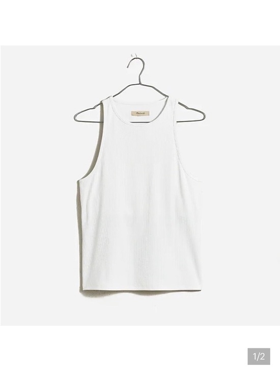 Madewell Tops - NWT Madewell Highneck Tank in Sleekhold